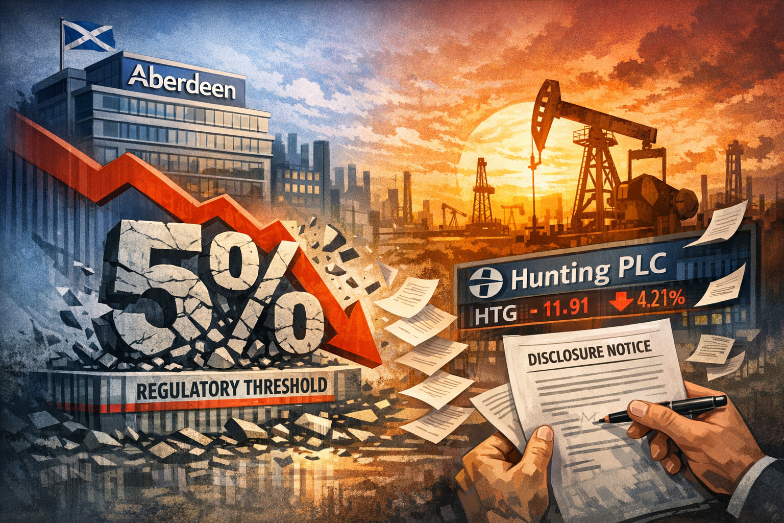 Aberdeen Group Cuts Hunting PLC Stake Below Key Regulatory Threshold